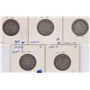 Image 1 : Lot of 5 Twenty Five Cents