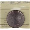 Image 1 : 1881H Fifty Cent