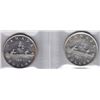Image 2 : Lot of Two Varieties of 1951 Silver Dollars