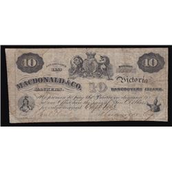 1863 MacDonald & Co. Ten Dollars