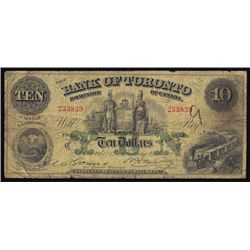 1906 Bank of Toronto Ten Dollars