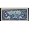 Image 2 : 1924 Dominion of Canada Five Dollars