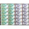 Image 2 : World Banknotes - Lot of 2001 Sheets Israel 20 + 50 New Sheqalim 12 Uncut Notes