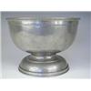 Image 1 : A Tudric pewter planished punch bowl, struck to base '0831, Tudric Pewter, Solkets, Made in En...
