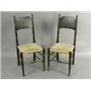 Image 1 : A pair of Arts & Crafts chairs by William Birch, with oak frames and rushed seats Est. 100/...