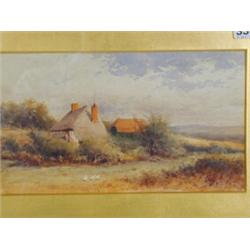 Henry John Sylvester Stannard A BEDFORDSHIRE COTTAGE signed, watercolour, 17 x 30cm Est....