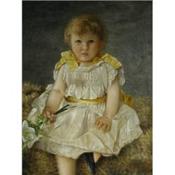 C. R. Narayanswami PORTRAIT OF A GIRL signed, dated and inscribed 'Pupil of Mon GSV, Madras...