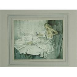 William Russell Flint PRIMAVERA reproduction in colours, signed in pencil, 28 x 23cm Est...