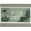 Image 1 : William Russell Flint SILVER FROCK reproduction in colours, signed in pencil, with Fine Art...