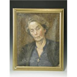 Tom Keating PORTRAIT OF A LADY signed, oil on canvas, 41 x 51cm Est. 250/280...
