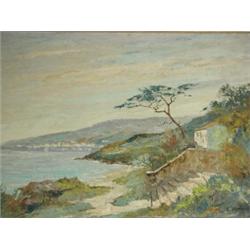 Charles Sydney Hopkinson (1869-1962 American) A COASTAL LANDSCAPE signed, oil on canvas, 60...