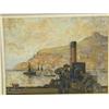 Image 1 : Arthur H. Cooke 'COALING AT WHITBY' AND SHIPS BY A QUAY a pair, signed and dated 1925, past...