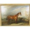 Image 1 : Attributed to John Ferneley Jnr. A BAY HUNTER IN AN OPEN LANDSCAPE indistinctly signed and...