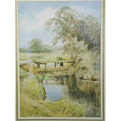 Henry John Sylvester Stannard R.B.A. R.S.A. 'THE OLD OVERSHOT, GREAT BARFORD, BEDFORDSHIRE'<br...