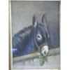 Image 2 : 19th century English School DONKEYS WITHIN A STABLE INTERIOR a pair, oil on canvas, each 22...