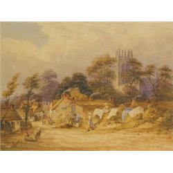 Circle of David Cox GRESFORD, NR WREXHAM dated 1833 to the base, watercolour, 23 x 33.5cm<b...