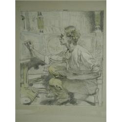 Sir William Newenham Montague Orpen R.H.A., R.A. (1878-1931) 'THE FURNITURE PAINTER' signed...