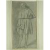 Image 1 : 17th century Italian School 'ST. ROQUE' a pencil drawing heightened with white, 31.5 x 16cm...
