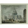 Image 1 : John Stow 'ST PAULS CATHEDRAL, LONDON, AFTER WAR' signed, wash and gum arabic, 35 x 46cm<br...