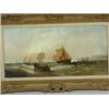Image 1 : William Callcott Knell 'MORNING VESSELS OF THE ...' signed, dated verso 1877, oil on canvas...