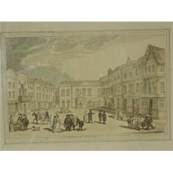 Thomas Rowlandson 'MARKET PLACE AT CAMBRIDGE' etching, 15 x 24cm Est. 100/150...
