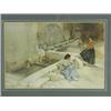 Image 1 : William Russell Flint TWO PICTURES OF LADIES reproduction in colours, unsigned, 35 x 24cm<b...