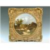 Image 1 : Follower of William Shayer VIEWS OF CATTLE BESIDE A RIVER AND IN FRONT OF BARNS a pair, oil...