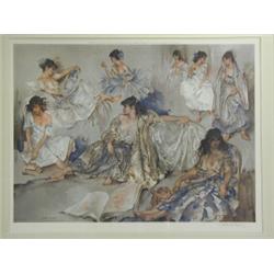 William Russell Flint VARIATIONS ON A THEME reproduction in colours, signed in pencil, with...