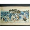 Image 1 : Two Japanese coloured woodblock triptych's, both with defects, one in poor condition, each app...