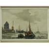 Image 1 : Vic Ellis (B 1921) 'HALF FLOOD, LEIGH-ON-SEA' 'BARGES AND THE OLD CHAPMAN' a pair, signed '...