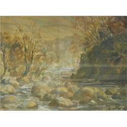 Maurice Codner A MOUNTAIN STREAM signed bottom left, oil on board, 40 x 50cm Est. 150/20...