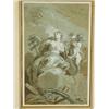 Image 1 : 18th century Roman School A FEMALE FIGURE AND PUTTI pen, ink and wash heightened in white,...