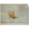 Image 1 : William Stephen Tomkin 'FISHING SMACK OFF YARMOUTH' signed and dated 1917, watercolour, 21...