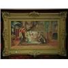 Image 1 : P. Falena RECLINING LADY WITH SOLDIER AND SUITOR signed and inscribed 'Roma 1905', oil on c...