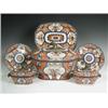 Image 1 : An early 19th century pearlware tureen and stand, in the tobacco leaf pattern, together with t...