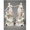 Image 1 : A pair of 19th century Volkstedt porcelain figurines, modelled as females and cupids amongst r...