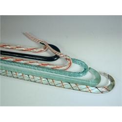 Six Nailsea glass walking sticks, 19th century and later, longest 116cm Est. 250/300...