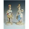 Image 1 : A pair of Dresden Carl Thieme figures of Mars and Minerva (some loss and restoration), 21.5cm<...