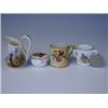 Image 1 : A miniature Worcester jug decorated by JAS Stinton, and three other Worcester miniature wares<...