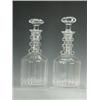 Image 1 : A pair of 19th century decanters and stoppers, 28cm high Est. 80/120...