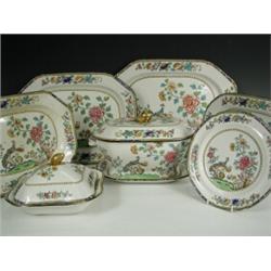 A Copeland Spode pottery part dinner service in the asiatic pheasant pattern, 70 pieces inc. a...