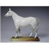 Image 1 : A Royal Doulton model of a dapple grey horse on a naturalistic ground and rectangular base, HN...
