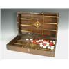 Image 1 : A Victorian mahogany rosewood and satinwood inlaid games box, 47cm Est. 80/120...
