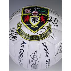 A 2002/03 season signed Tottenham Hotspur F.C. presentation football, approximately thirty sig...