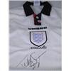 Image 1 : A pre World Cup 1998 signed England replica shirt, signed by Teddy Sheringham Est. 50/80...