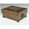 Image 1 : A Victorian burr walnut writing slope with decorative brass mounts engraved 'Miss J. Wells', t...