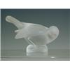 Image 1 : A Lalique glass paperweight figure of a bird, 'Moineau Coquet', marked to base, 8cm Est. 15...