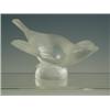 Image 1 : A Lalique glass paperweight in the form of a bird, marked to base, 8cm Est. 150/200...