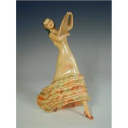 A Wade Art Deco figure 'Conchita', printed marks, 22cm Est. 180/250...