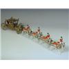 Image 1 : A George IV coronation coach with eight horses and four postillion riders Est. 100/150...